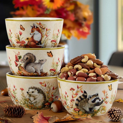 Forest Friends Ice Cream Bowls - Set of 4