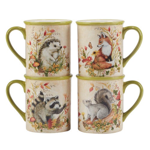Forest Friends Mugs - Set of 4
