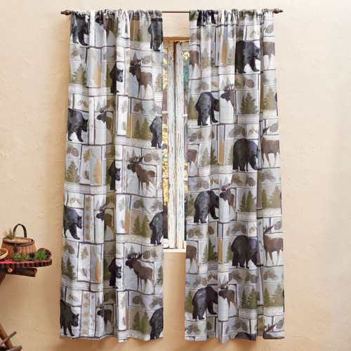 Bear & Moose Wilderness Drapes