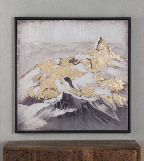 Golden Mountain Tops Wall Art
