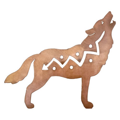 Tribal Wolf Cutout Wall Art