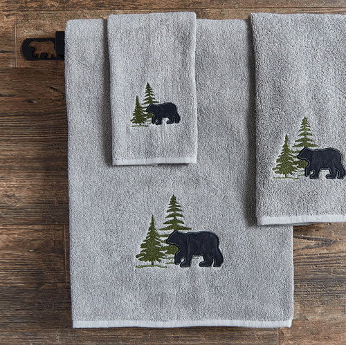 Bear & Pine Tree Bath Towel