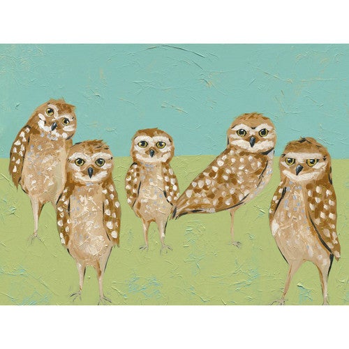 Owl Quintet Canvas Print