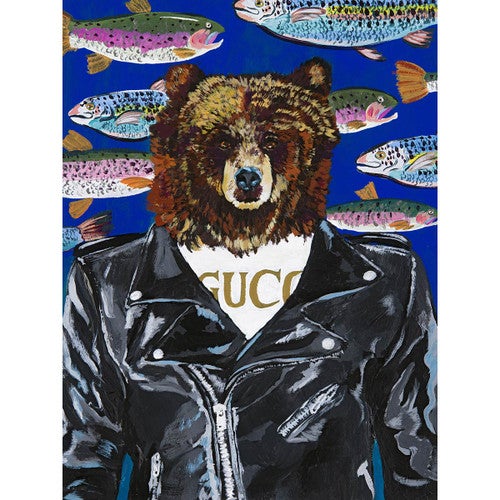Fashionable Bear Canvas Print