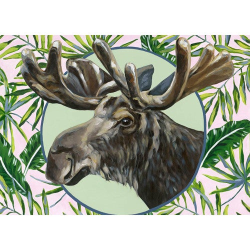 Tropical Moose Canvas Print
