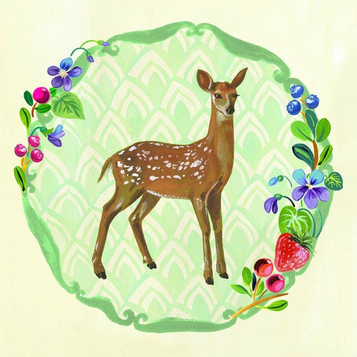 Berry Good Deer Canvas Print