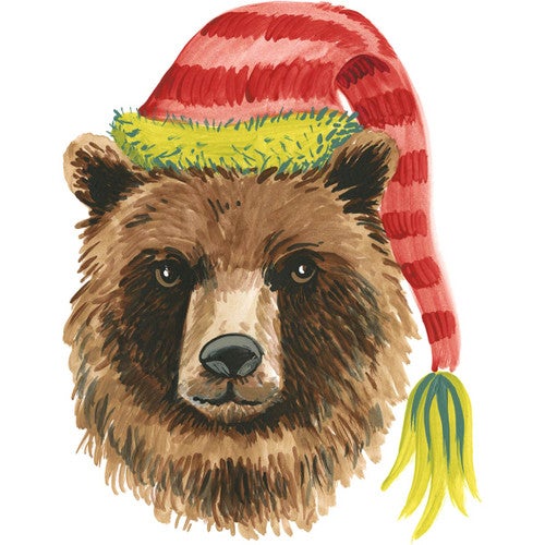 Warm Winter Bear Canvas Print
