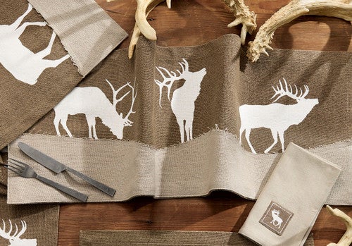 Roaming Elk Table Runner - 36 Inch - OVERSTOCK