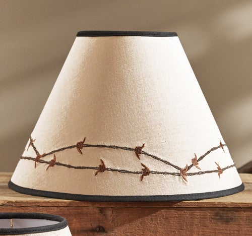 Western Barbed Wire Lampshade - 12 Inch