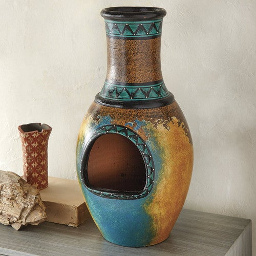 Native Skies Clay Chimenea