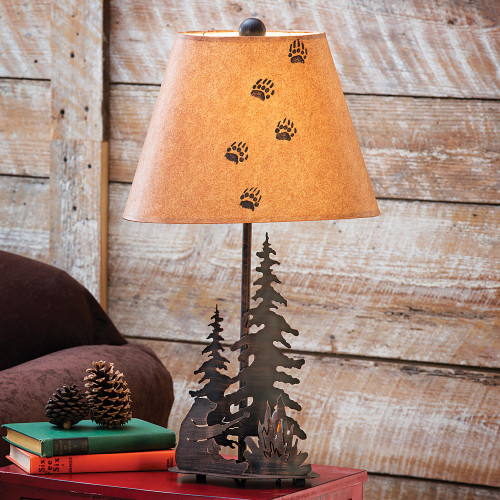 Bear Campfire Table Lamp