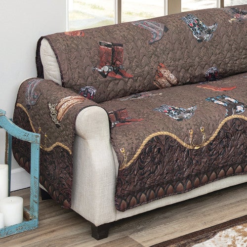 Boots & Spurs Loveseat Cover