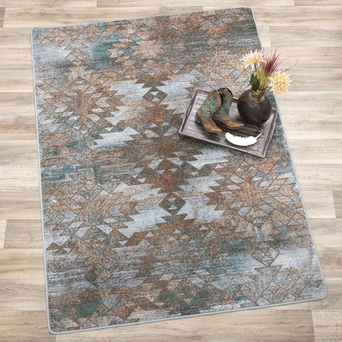 Southwest Blue Haze Rug - 11 x 13