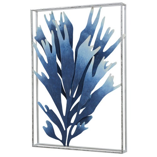 Blue Coral II Metal Wall Art - CLEARANCE
