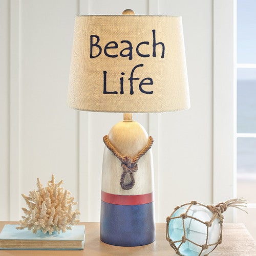 Beach Life Buoy Table Lamp - OVERSTOCK