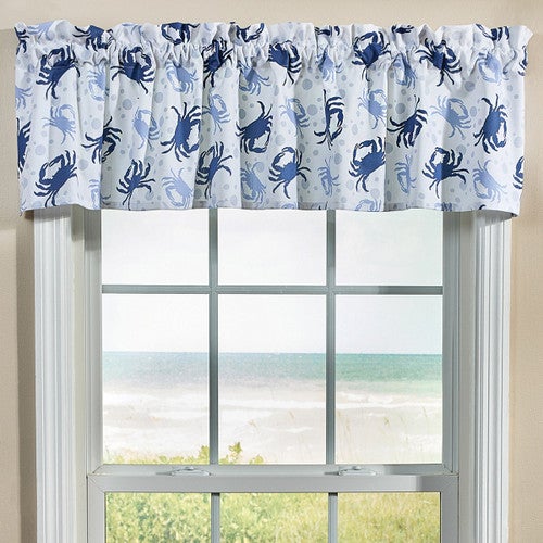 Chesapeake Blue Crab Valance - OVERSTOCK