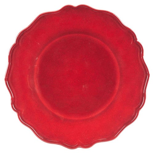 Festive Red Salad Plates - Set of 4