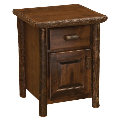 Hickory Enclosed Nightstand