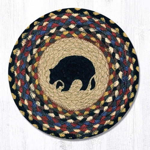 Midnight Bear Braided Trivets - Set of 3