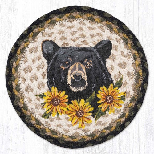 Wildflower Bear Round Trivets - Set of 3