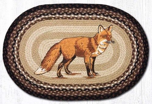 Fox Oval Patch Rug