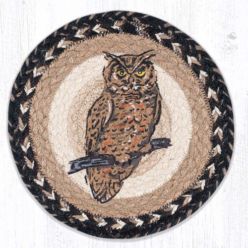 Great Horned Owl Trivets - Set of 3