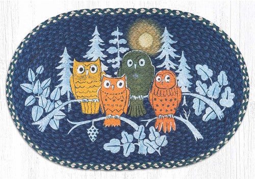 Hootie Branch Oval Patch Rug