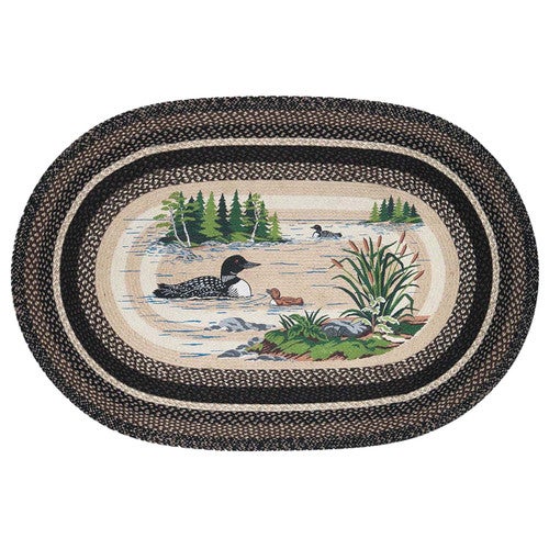 Spring Lake Loons Patch Rug - 4 x 6