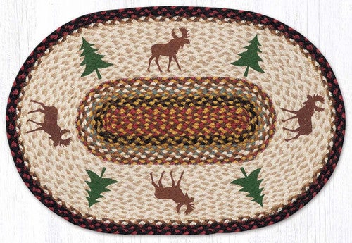 North Woods Sighting Oval Patch Rug