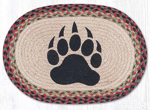 Bear Paw Jute Placemats - Set of 2