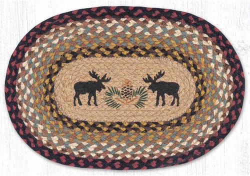 Moose & Pinecone Oval Placemats - Set of 2