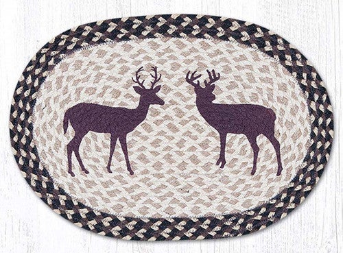 Two Bucks Oval Placemats - Set of 2