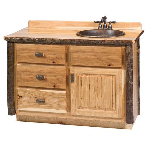 Hickory Vanity - 5' - Sink Right
