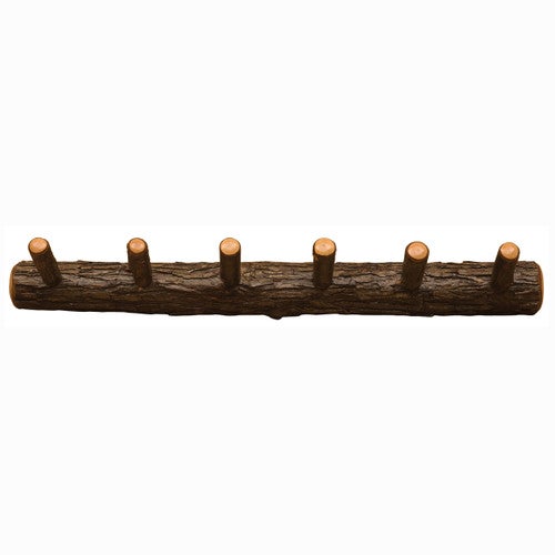 Hickory Wall Coat Rack - 36" with 6 Pegs