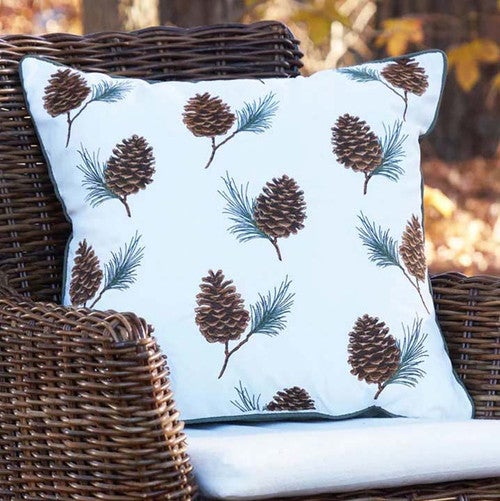 Pinecone Forest Indoor/Outdoor Pillow