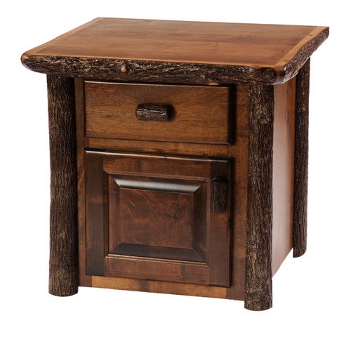 Hickory Enclosed End Table