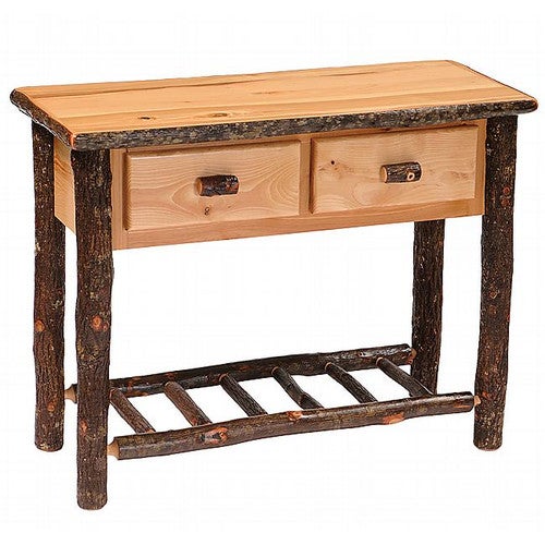 Hickory 2 Drawer Sofa Table