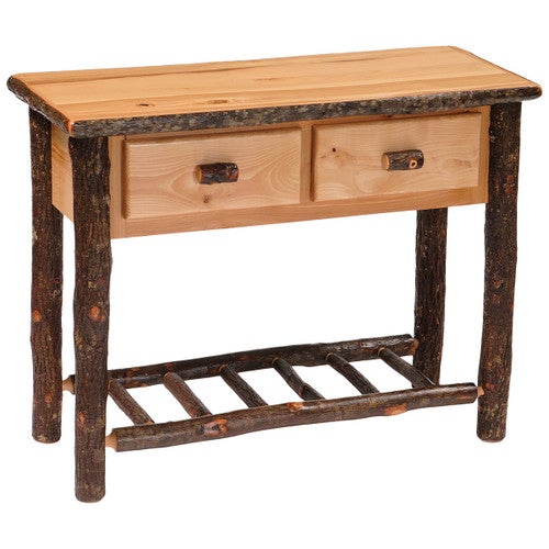 Hickory 2 Drawer Sofa Table