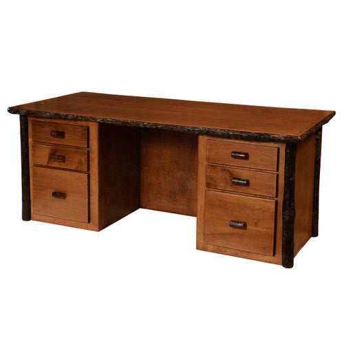 Hickory Traditional Log Executive Desk