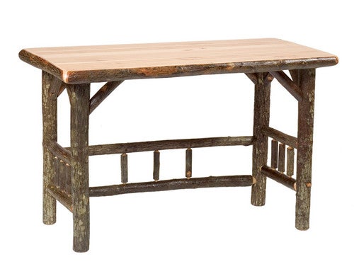 Hickory Traditional Log Open Writing Desk