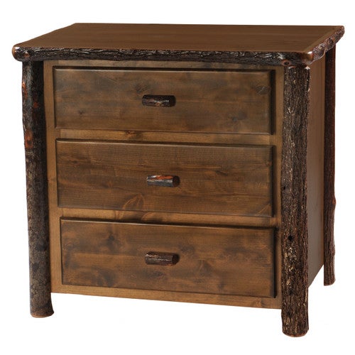 Hickory 3 Drawer Chest