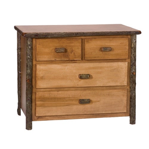 Hickory 4 Drawer Low Boy