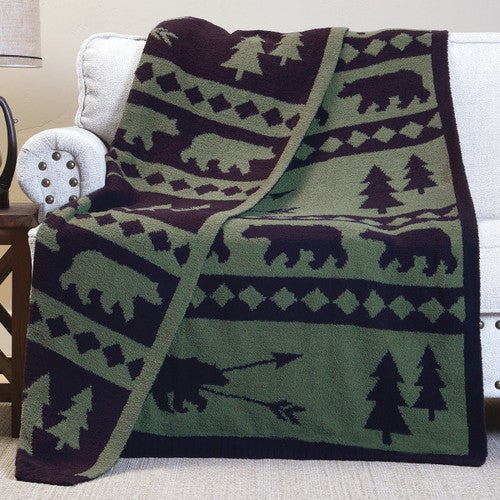 Timberline Bear Stretchy Throw