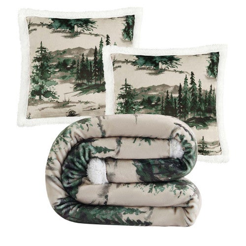 Misty Morning Pillow & Throw