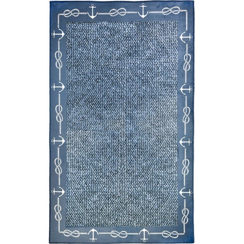 Deckhand Nautical Rug - 3 x 5 - OVERSTOCK