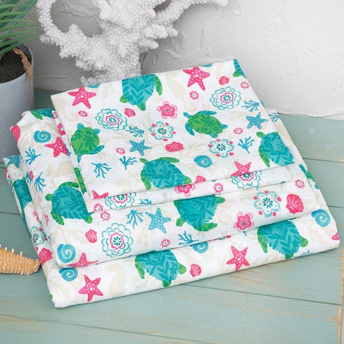 Sea Turtle Bay Sheet Set - King - CLEARANCE
