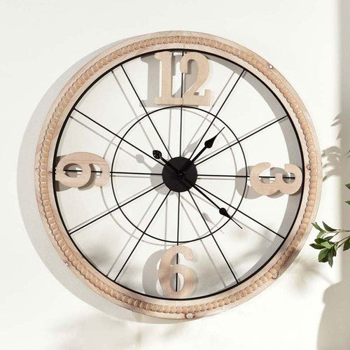 Rustic Charm Wall Clock - OVERSTOCK