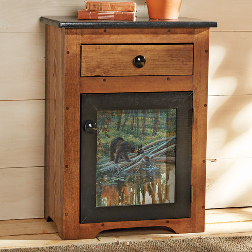 Bear Family Lodge Nightstand