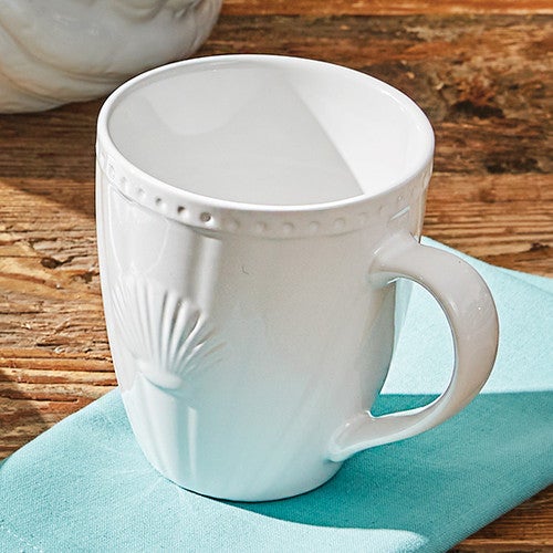 Seashell Ripples Ceramic Mug - OVERSTOCK