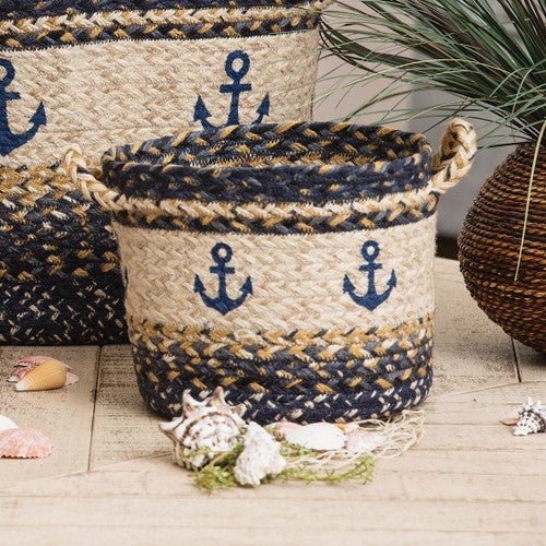 Anchor Braided Utility Basket - Small - OVERSTOCK